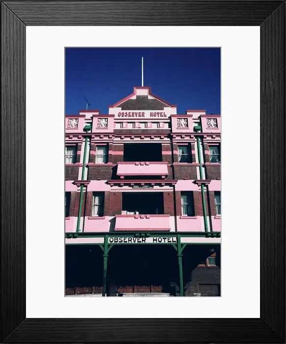 Framed Print : Low angle view of a hotel, Observer Hotel Framed Print : Low angle view of a hotel, Observer Hotel