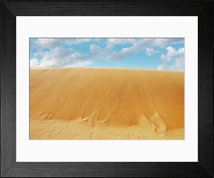 Framed Print : Golden sand dune touching the sky Framed Print : Golden sand dune touching the sky