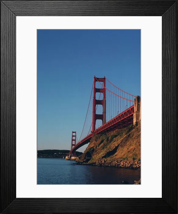 Framed Print : Golden Gate Bridge over the San Francisco Bay