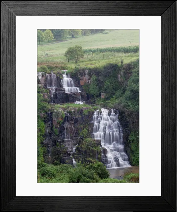 Framed Print : Waterfall in Umgeni Valley Nature Reserve. Howick. KwaZulu-Natal. South Africa Framed Print : Waterfall in Umgeni Valley Nature Reserve. Howick. KwaZulu-Natal. South Africa