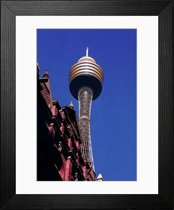 Framed Print : Low angle view of a tower, Centrepoint Tower Framed Print : Low angle view of a tower, Centrepoint Tower