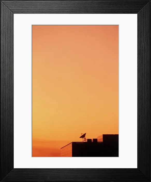 Framed Print : Satellite on the roof of a telecom tower Framed Print : Satellite on the roof of a telecom tower