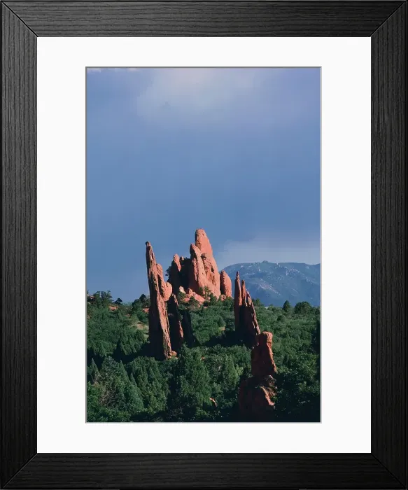 Framed Print : Rock formations on a landscape, Colorado, USA Framed Print : Rock formations on a landscape, Colorado, USA