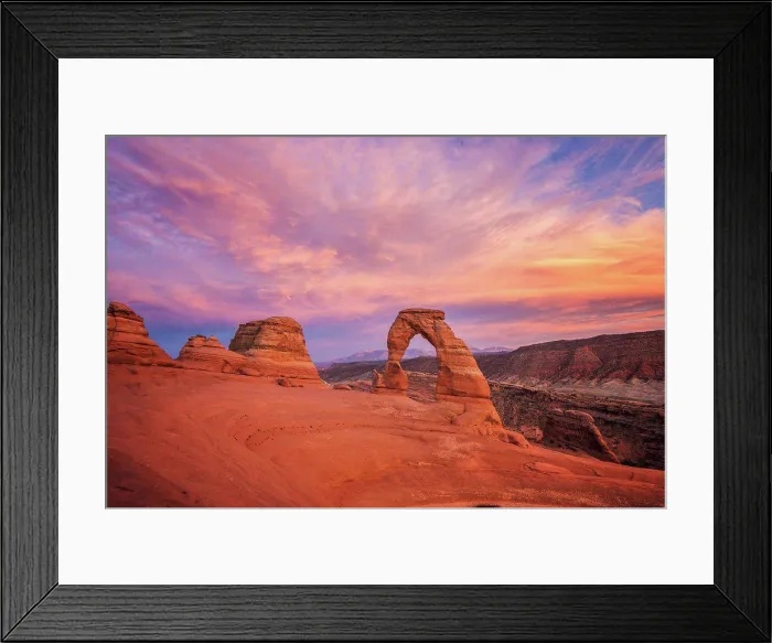 Framed Print : Moab delicate arch, Arches National Park Utah
