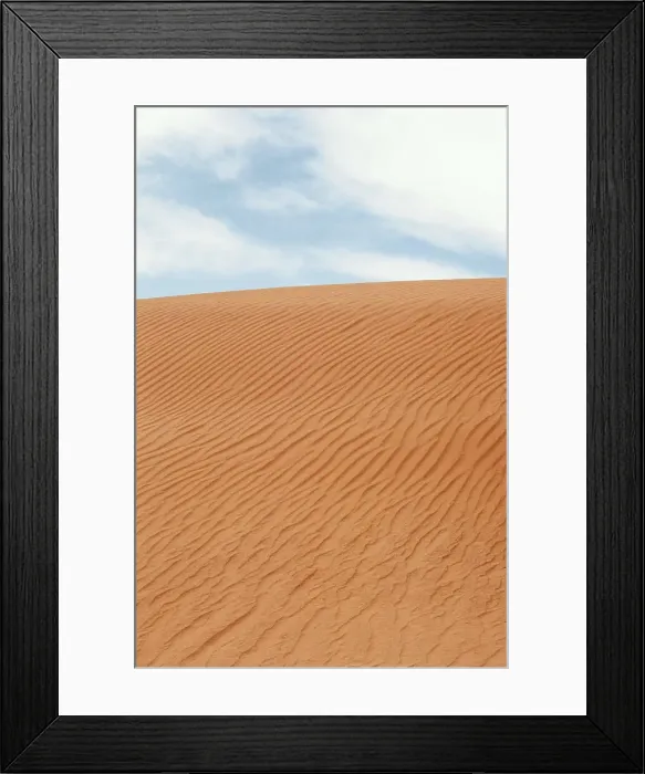 Framed Print : Waves in the sand against a cloudy sky Framed Print : Waves in the sand against a cloudy sky