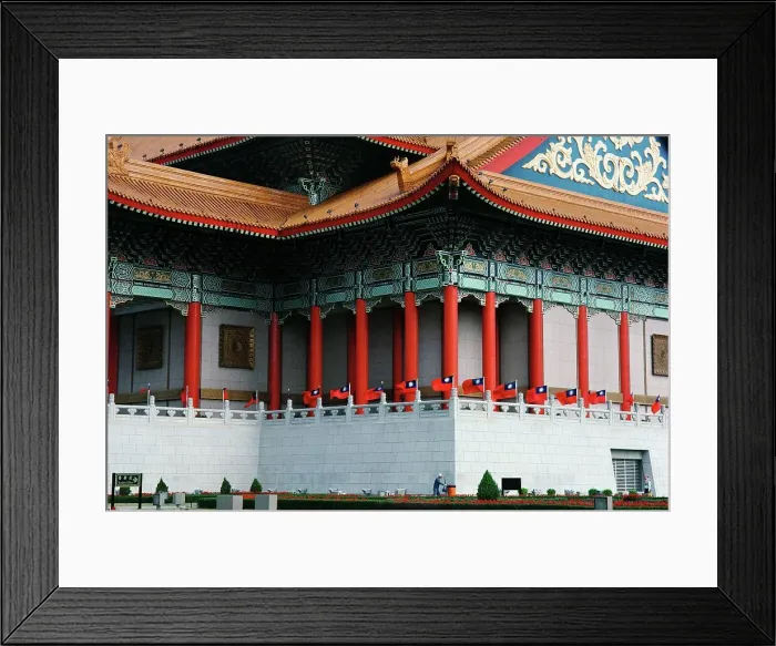 Framed Print : Low angle view of flags flying on the balcony of the National Theater Framed Print : Low angle view of flags flying on the balcony of the National Theater