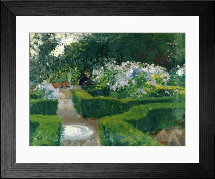 Framed Print : Garden in Granada by John Singer Sargent