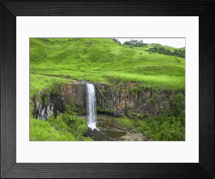 Framed Print : Sterkspruit Falls. Monks Cowl. Ukhahlamba Drakensberg Park Framed Print : Sterkspruit Falls. Monks Cowl. Ukhahlamba Drakensberg Park