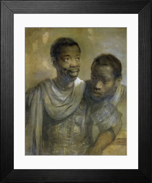 Framed Print : Two Black Men by van Rijn Framed Print : Two Black Men by van Rijn