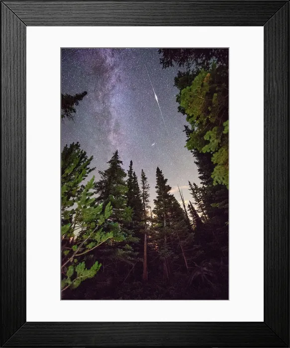 Framed Print : Meteor shower at Deam Lake, RMNP Framed Print : Meteor shower at Deam Lake, RMNP