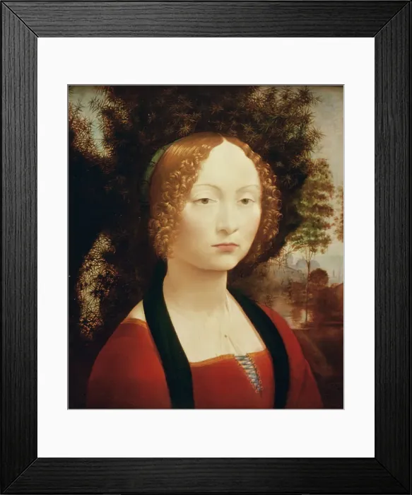 Framed Print : Ginevra de'Benci by Leonardo da Vinci Framed Print : Ginevra de'Benci by Leonardo da Vinci