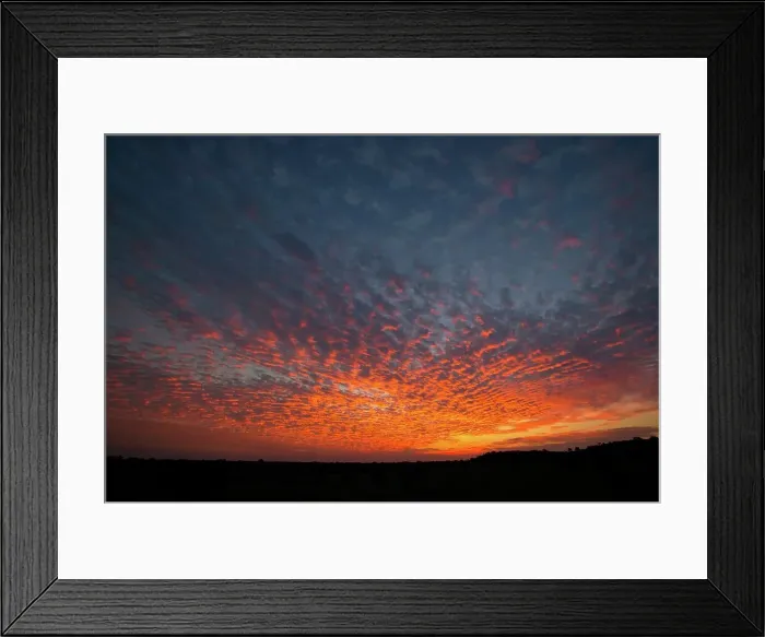 Framed Print : Sunset. Mashatu Game Reserve. Nothern Tuli Game Reserve