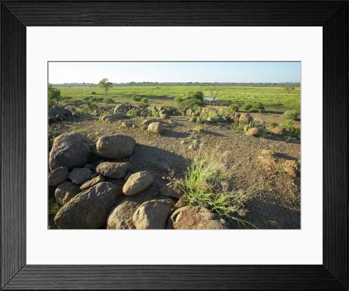 Framed Print : Anglo / Boer War forifications near the South Africa / Botswana border Framed Print : Anglo / Boer War forifications near the South Africa / Botswana border