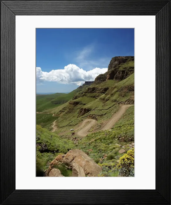 Framed Print : Sani Pass. Himeville. KwaZulu Natal. South Africa Framed Print : Sani Pass. Himeville. KwaZulu Natal. South Africa