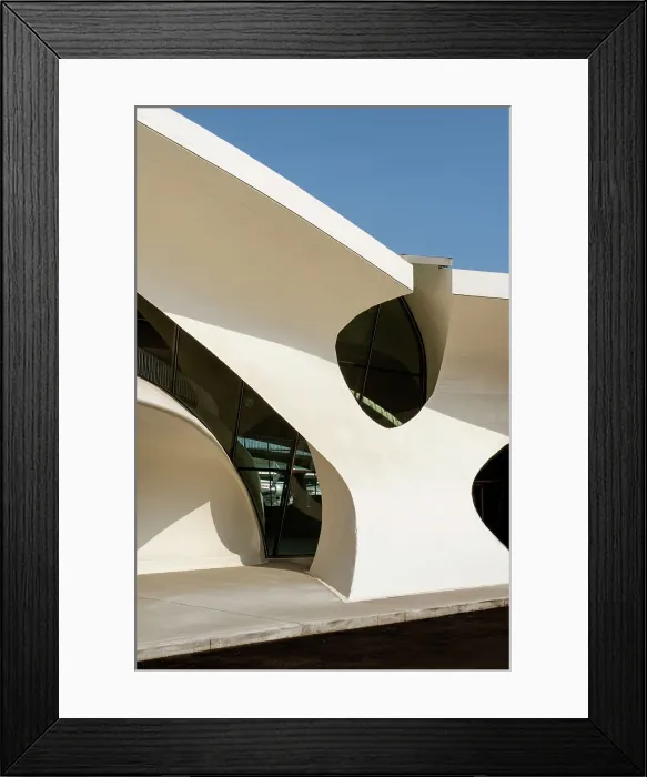Framed Print : Featured architecture at the TWA Hotel in JFK Airport, NY