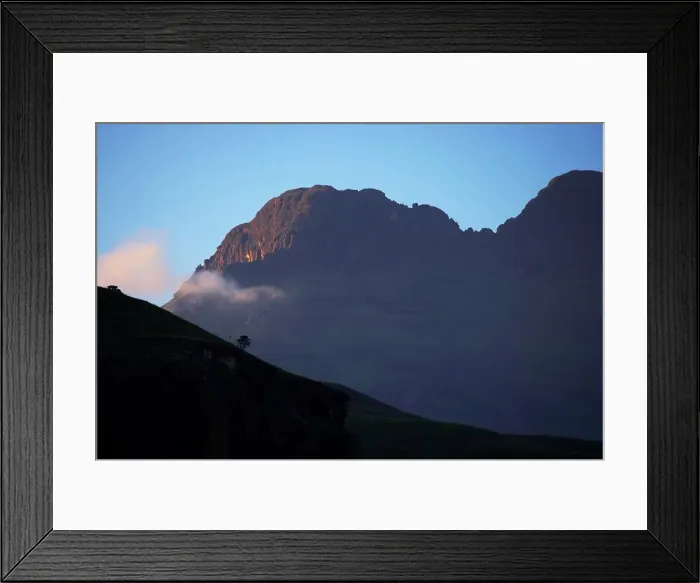 Framed Print : Detail of Drakensberg Mountains from Giants Castle Camp Framed Print : Detail of Drakensberg Mountains from Giants Castle Camp
