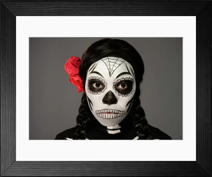 Framed Print : Halloween Costume Playful Studio Shot Cut-Out