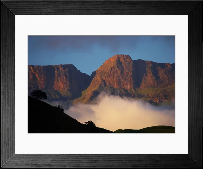Framed Print : Detail of Drakensberg Mountains from Giants Castle Camp Framed Print : Detail of Drakensberg Mountains from Giants Castle Camp