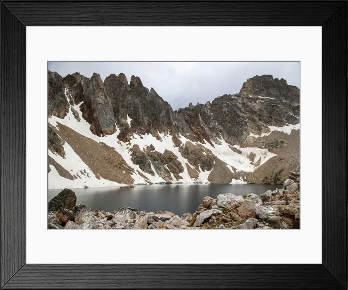 Framed Print : Alpine Lake, Sawtooths Idaho Framed Print : Alpine Lake, Sawtooths Idaho