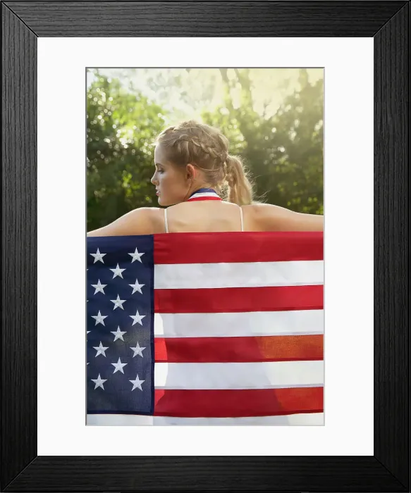 Framed Print : Lifestyle Portrait Woman International Multi-Sport Framed Print : Lifestyle Portrait Woman International Multi-Sport