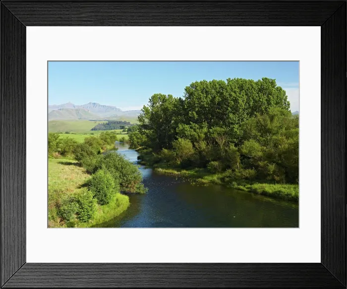 Framed Print : Umzimkulu River at Underberg. KwaZulu Natal. South Africa Framed Print : Umzimkulu River at Underberg. KwaZulu Natal. South Africa
