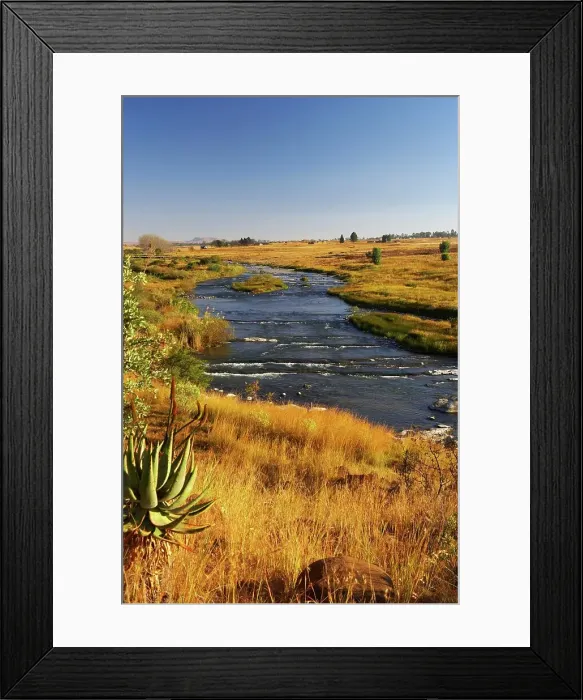 Framed Print : The Buffalo River near Fugitive's Drift