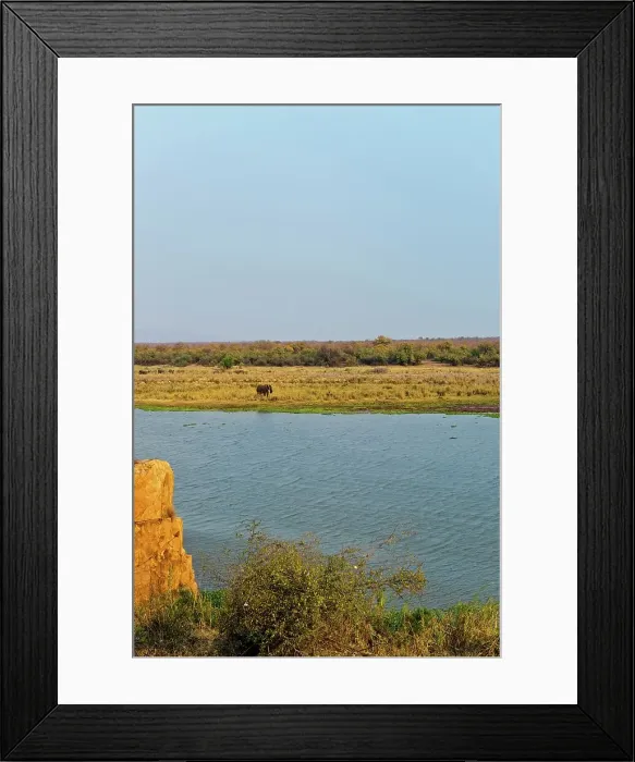 Framed Print : View from Mtambeni Hide at Engelhard Dam Framed Print : View from Mtambeni Hide at Engelhard Dam