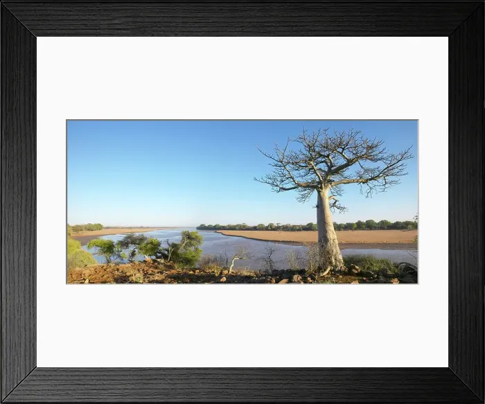Framed Print : The Shashe River near the convluence with the Limpopo River Framed Print : The Shashe River near the convluence with the Limpopo River