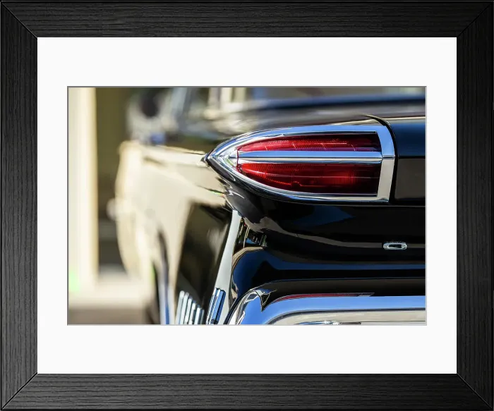 Framed Print : Detail of taillight on 1960 Oldsmobile Super 88 Holiday SportSedan