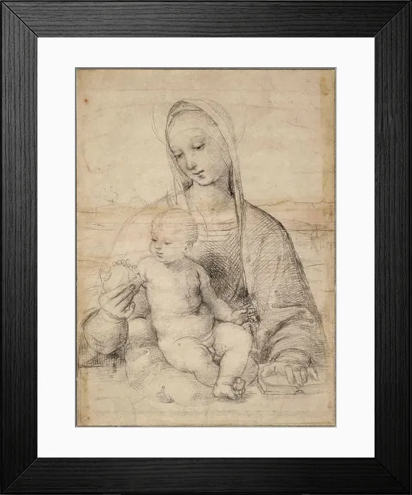 Framed Print : Madonna with the Pomegranate by Raphael (1483-1520) / Albertina Framed Print : Madonna with the Pomegranate by Raphael (1483-1520) / Albertina
