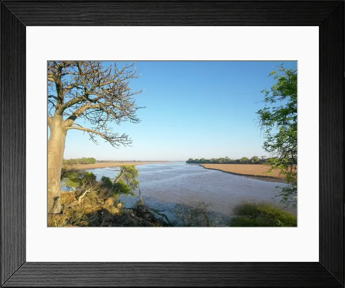 Framed Print : The Shashe River near the convluence with the Limpopo River Framed Print : The Shashe River near the convluence with the Limpopo River
