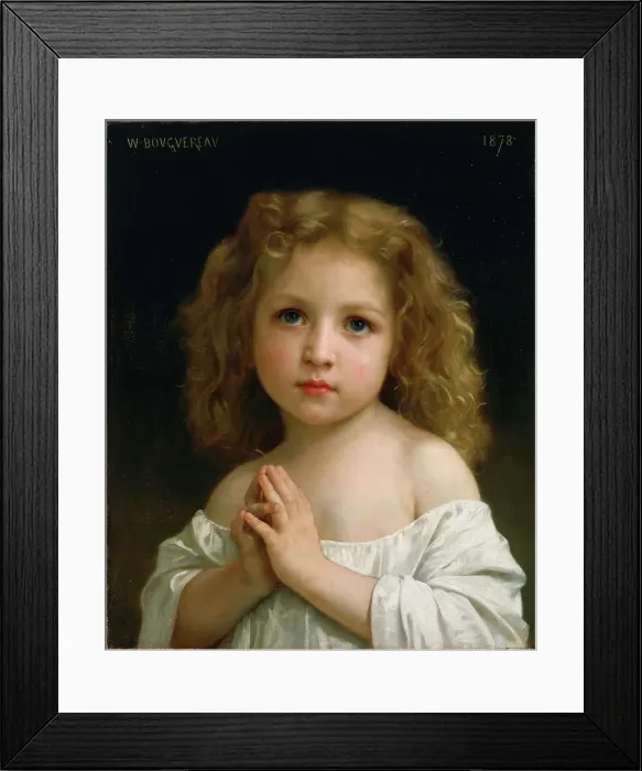 Framed Print : Little Girl by Bouguereau, William-Adolphe (1825-1905)  /  National Museum of Western Art