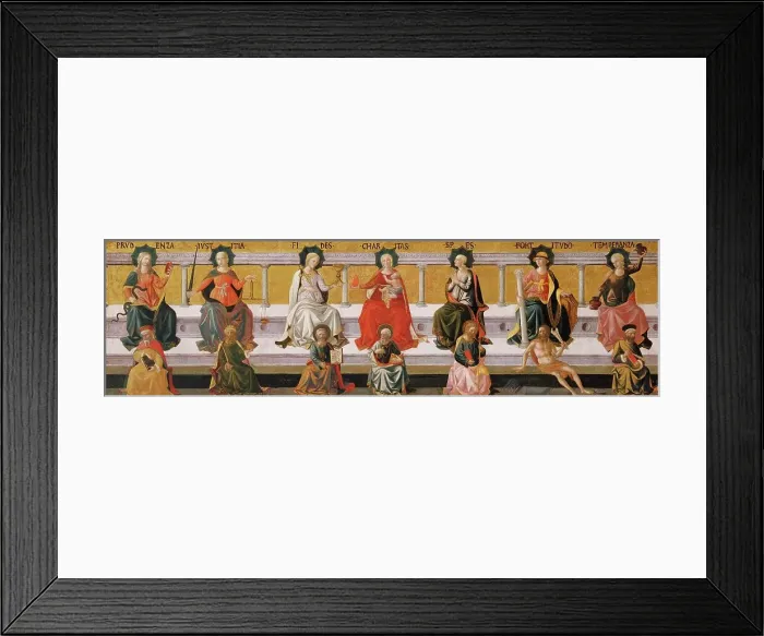 Framed Print : The Seven Virtues by Pesellino Framed Print : The Seven Virtues by Pesellino
