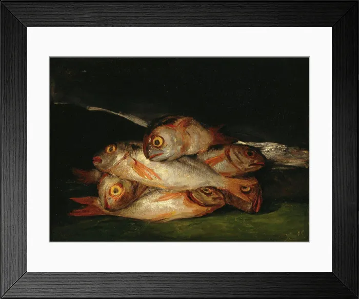 Framed Print : Still Life with Golden Bream by Goya