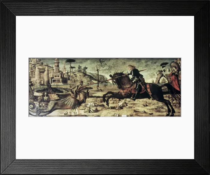 Framed Print : St. George Killing the Dragon by Carpaccio Framed Print : St. George Killing the Dragon by Carpaccio