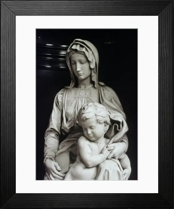 Framed Print : Brughes Madonna by Michelangelo