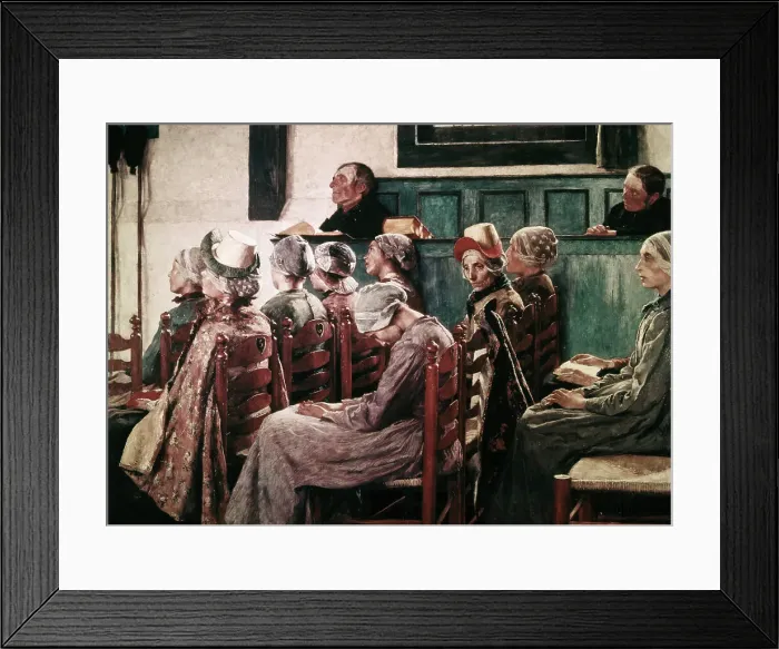 Framed Print : The Sermon by Melchers Framed Print : The Sermon by Melchers