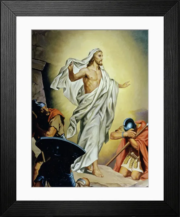 Framed Print : The Resurrection of Jesus by Hoffmann