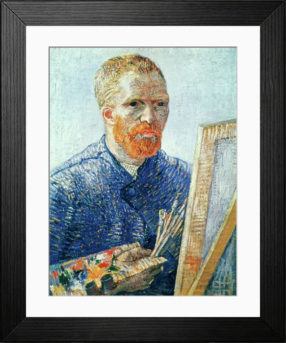 Framed Print : Self-Portrait in Front of Easel by van Gogh Framed Print : Self-Portrait in Front of Easel by van Gogh