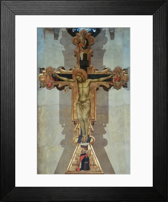 Framed Print : Crucifix Guariento di Arpo (ca.1338-ca.1378 Italian) Framed Print : Crucifix Guariento di Arpo (ca.1338-ca.1378 Italian)