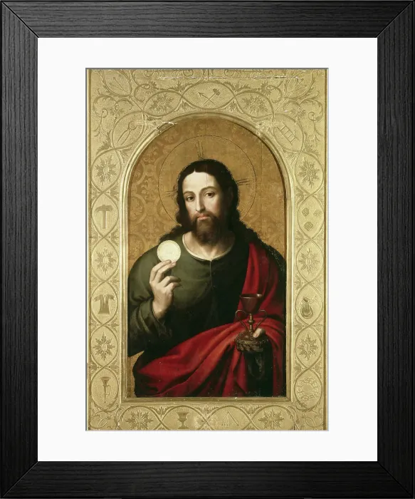 Framed Print : Christ with the Host by Juanes Framed Print : Christ with the Host by Juanes