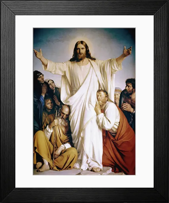 Framed Print : Christ the Consoler by Bloch Framed Print : Christ the Consoler by Bloch