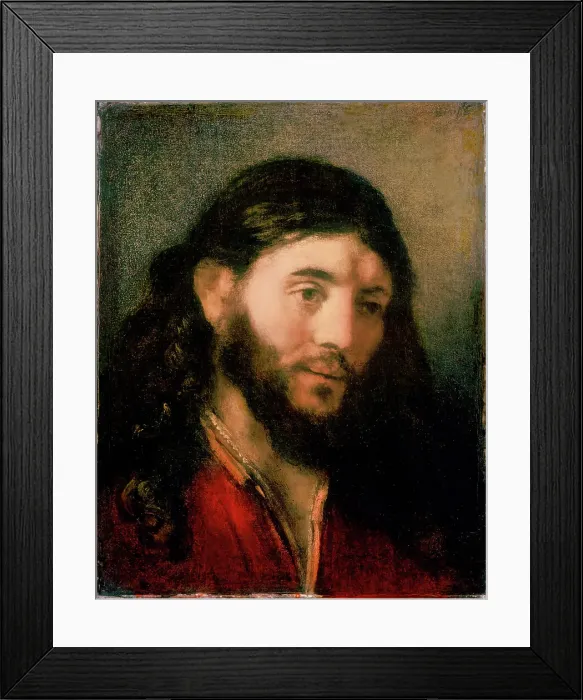 Framed Print : Head of Christ by Rembrandt