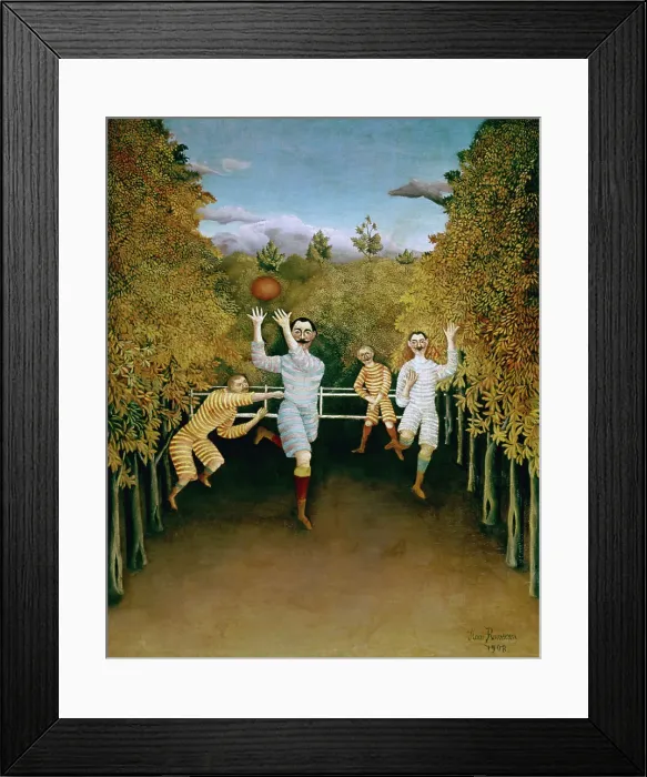 Framed Print : Football Players by Henri Rousseau Framed Print : Football Players by Henri Rousseau