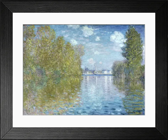 Framed Print : Autumn in Argenteuil by Claude Monet Framed Print : Autumn in Argenteuil by Claude Monet