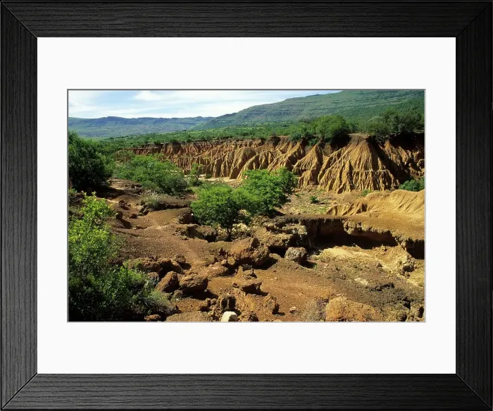 Framed Print : Soil erosion. KwaZulu Natal. South Africa Framed Print : Soil erosion. KwaZulu Natal. South Africa