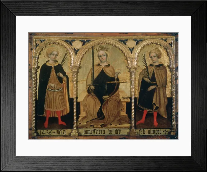 Framed Print : Triptych 1436 Jacobello del Fiore (1370-1439 / Italian) Framed Print : Triptych 1436 Jacobello del Fiore (1370-1439 / Italian)