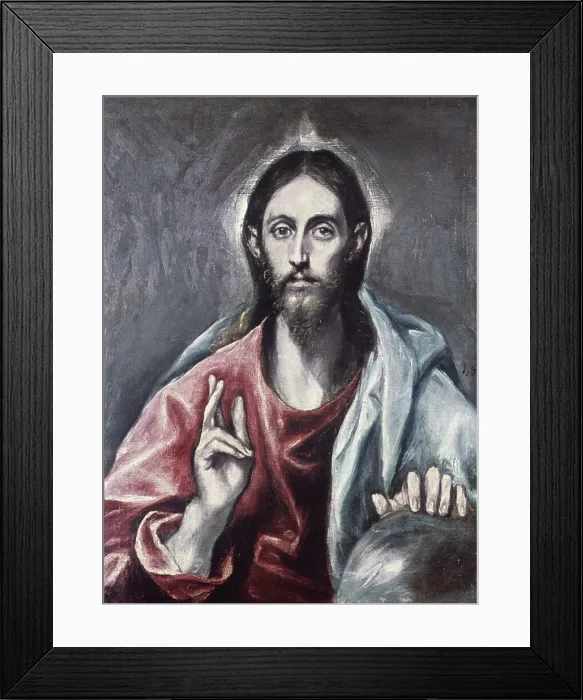 Framed Print : Savior Of the World by El Greco Framed Print : Savior Of the World by El Greco