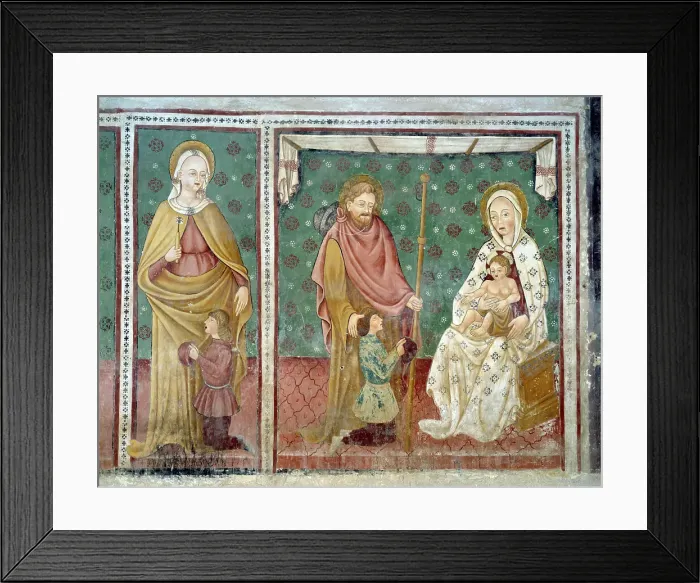 Framed Print : St. Lucy with Offerer, St. Giacomo, Madonna with Child