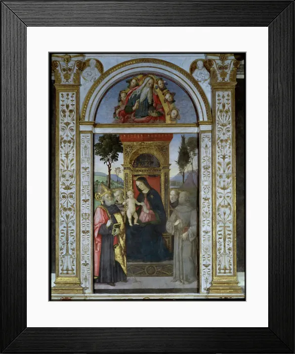 Framed Print : Immaculate Conception with Saints Framed Print : Immaculate Conception with Saints